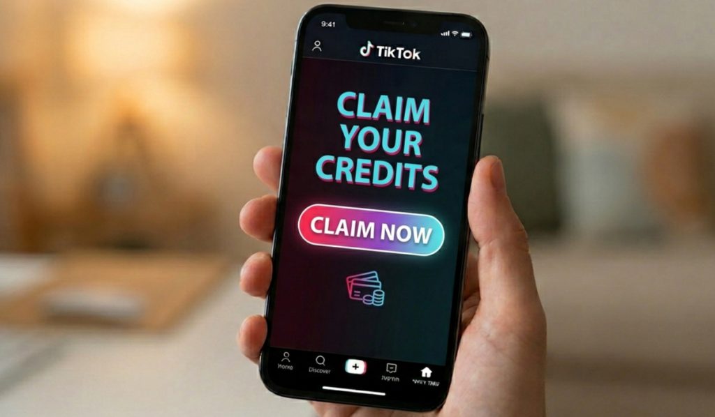 tiktok credits claim