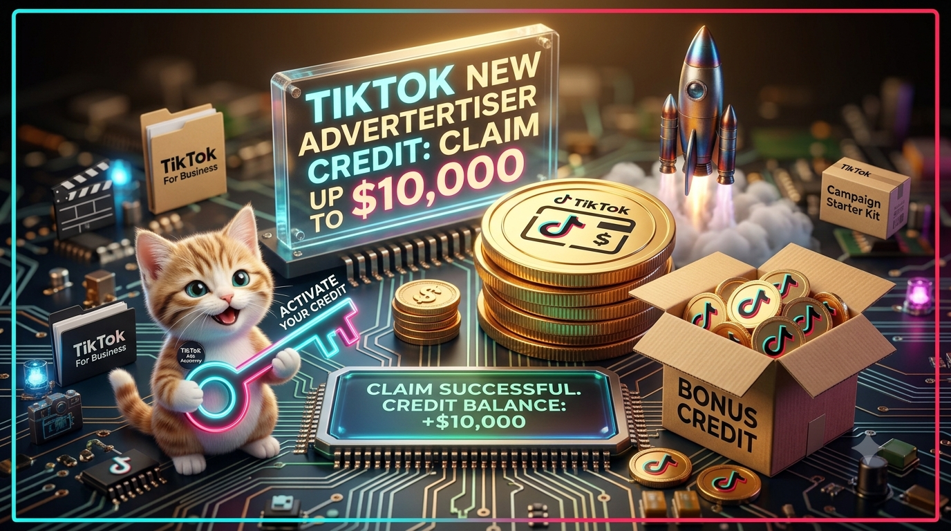 TikTok New Advertiser Credit: How to Claim