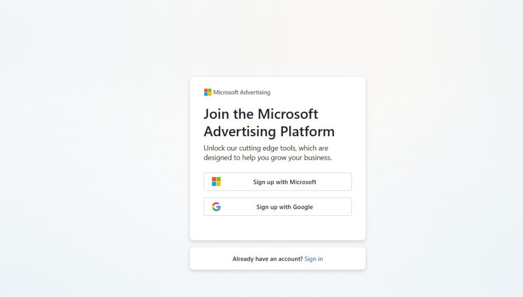 join microsoft ads
