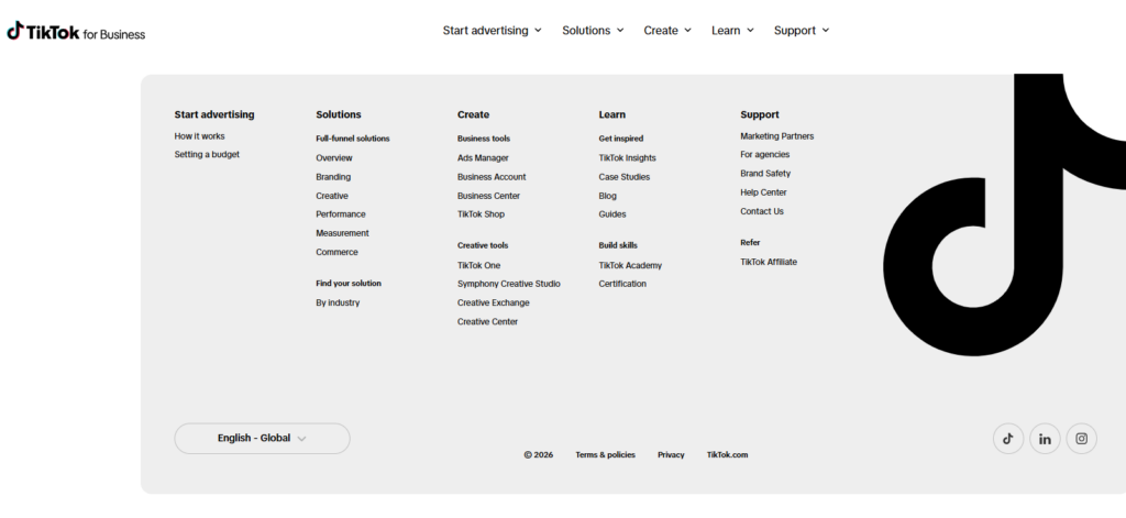 tiktok ads business support