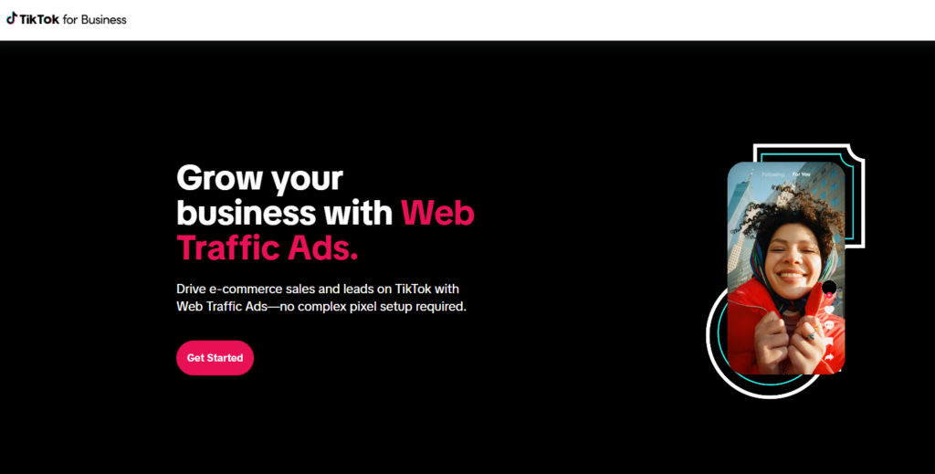 tiktok ads home page