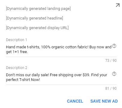 Google Dynamic Search Ad