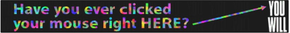the first-ever made internet banner