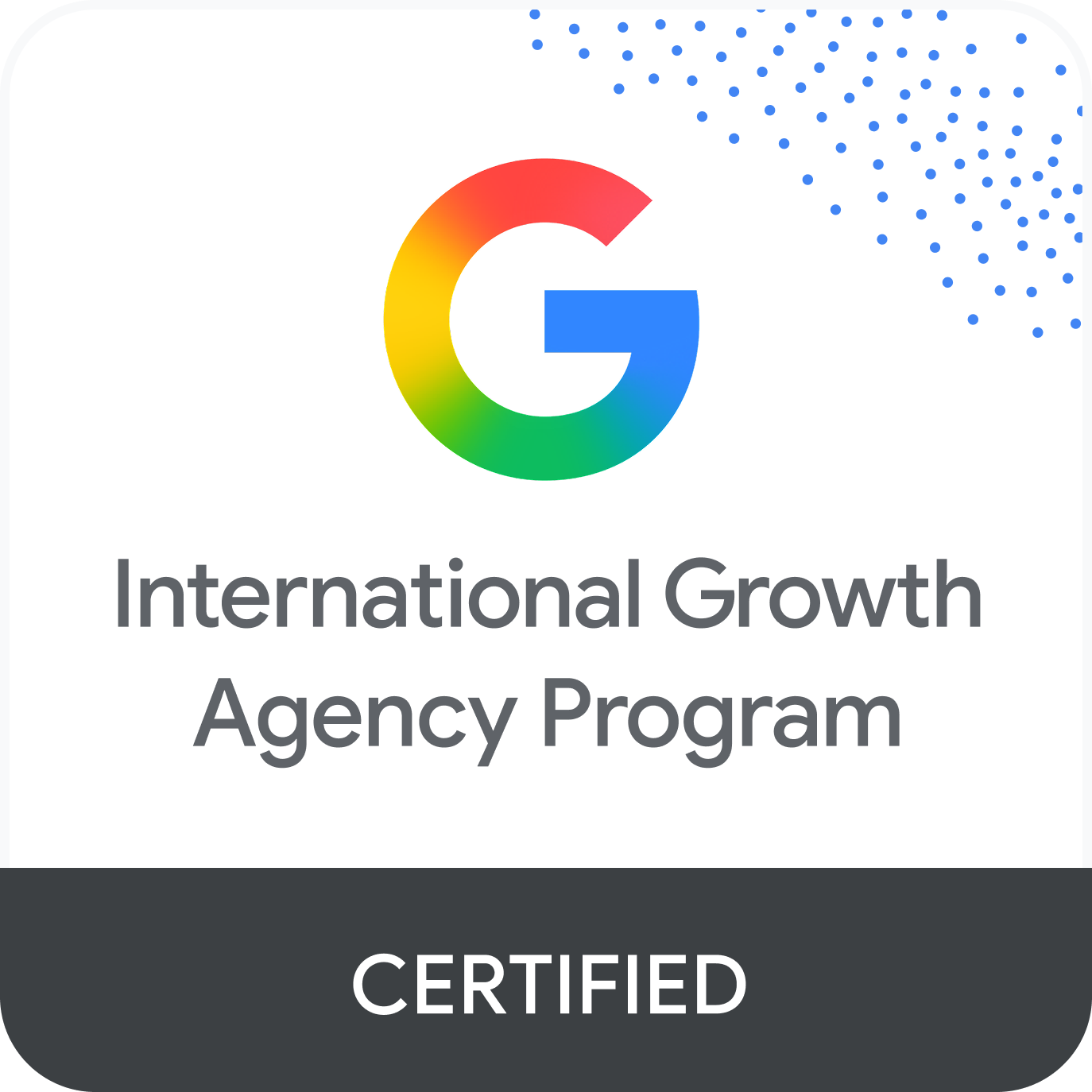 adcore is an international growth agency program certified